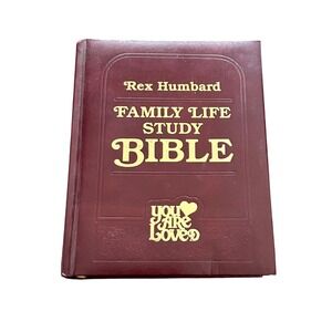Vtg Rex‎ Humbard Family Life Study Bible King James Version Collectible Bound